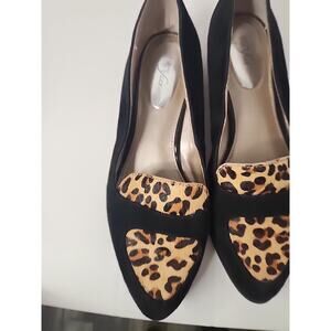 Alfani Step N Flex Zanta2 Loafers Suede Calf Hair Leopard Print Women's 7